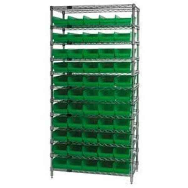 Chrome Wire Shelving with 55 4
